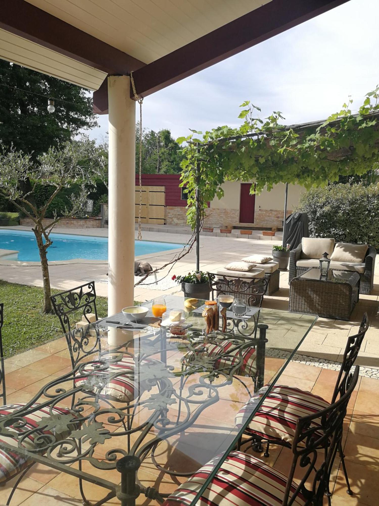 Au Doux Repos Bed & Breakfast Lucbardez-et-Bargues Exterior foto